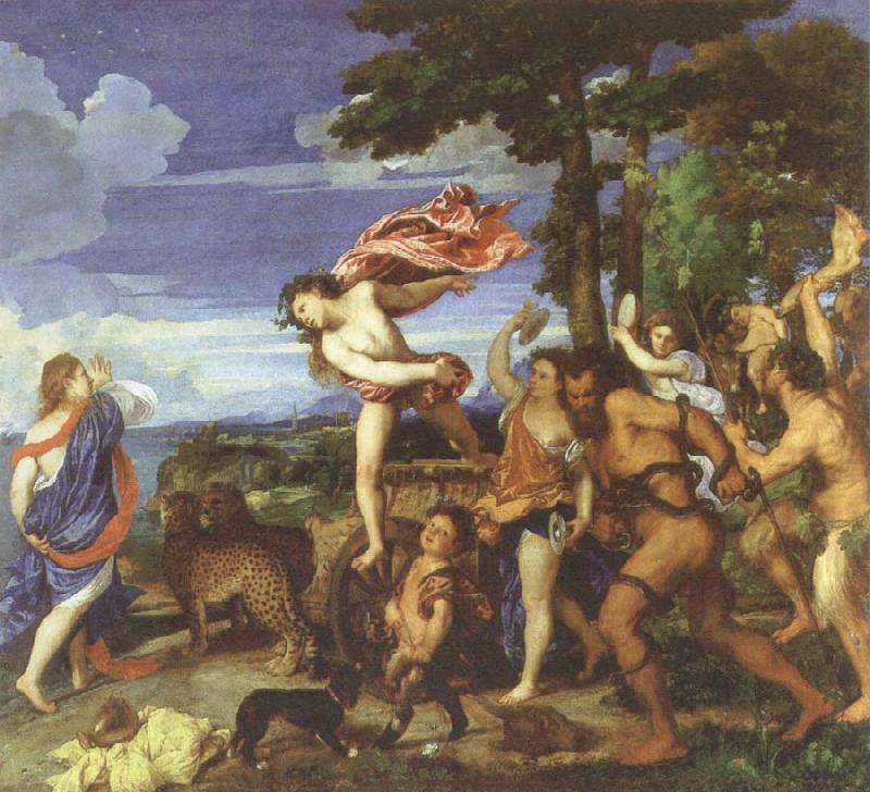 bacchus and ariadne, Titian