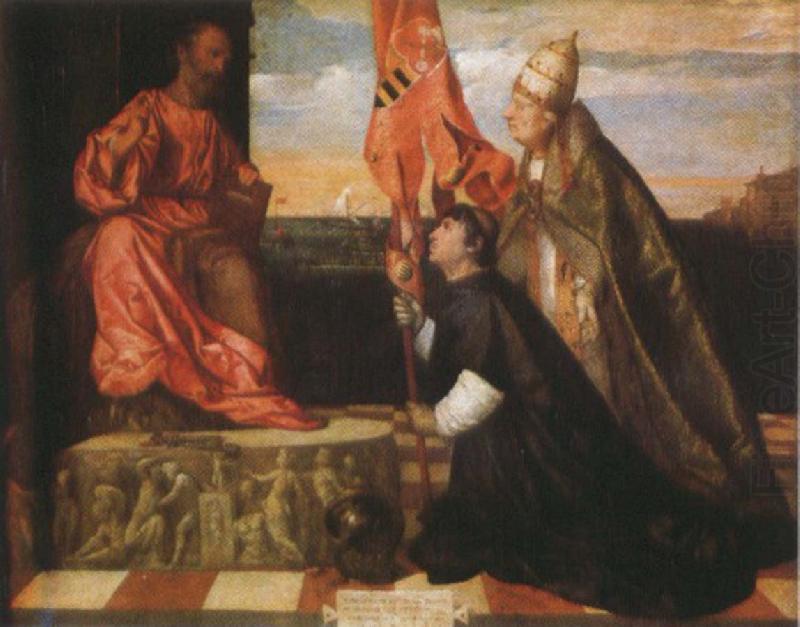 By Pope Alexander six th as the Saint Mala enterprise's hero were introduced that kneels in front of Saint Peter's Ge the cloths wears Salol, Titian