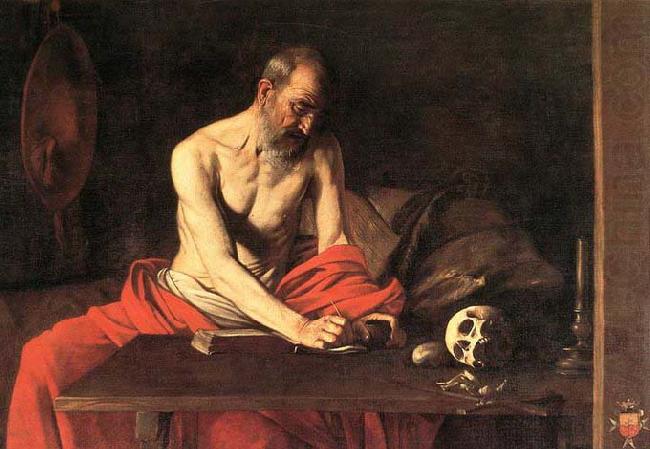 St Jerome 1607 Oil on canvas, Caravaggio
