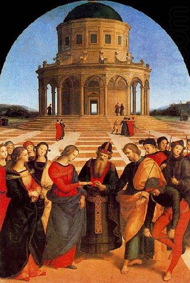 The Wedding of the Virgin, Raphael most sophisticated altarpiece of this period., Raphael
