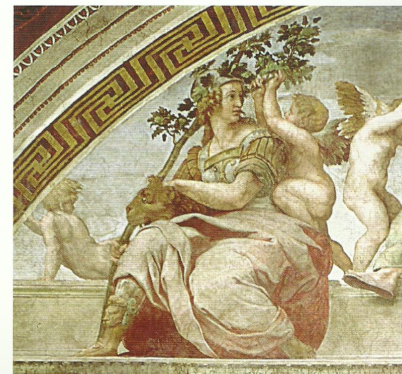 fortitude, and temperance,, Raphael