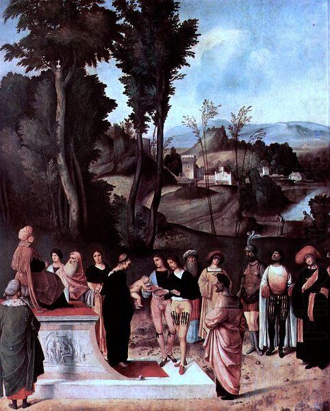 Der Mosesknabe vor dem Pharao, Giorgione