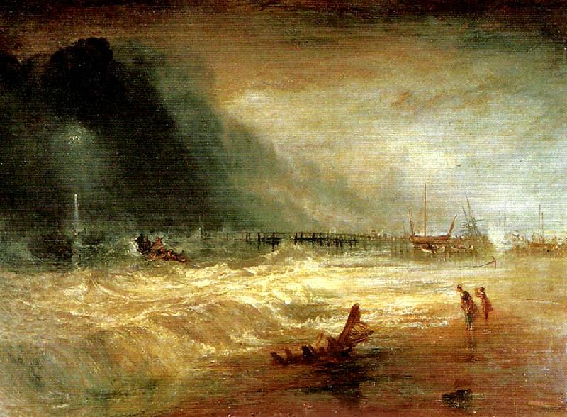 life-boat and manby apparatus going off to a stranded vessel, J.M.W.Turner