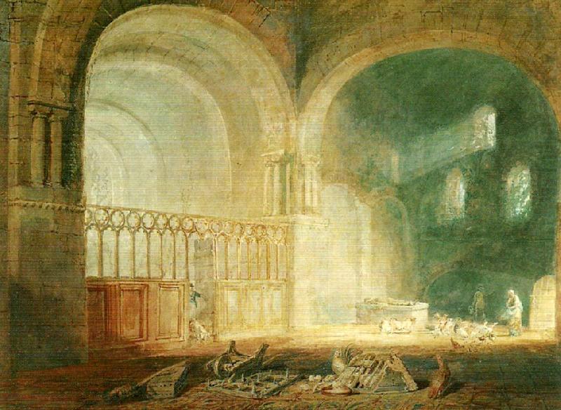 trancept of ewenny priory, J.M.W.Turner