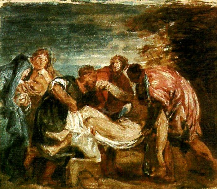 J.M.W.Turner copy of tition's entombment