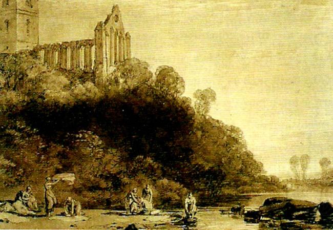 dumblain abbey, scotland, J.M.W.Turner