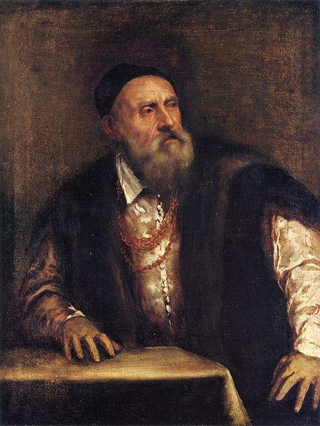 Titian Self portrait. oil painting picture