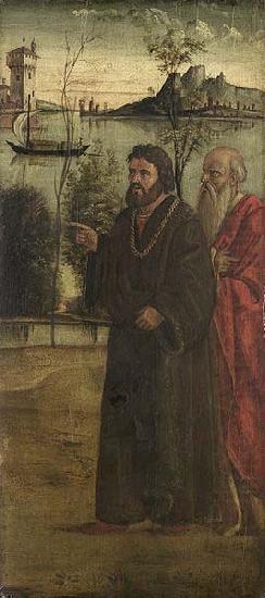 Two Men in a Landscape, Anonymous