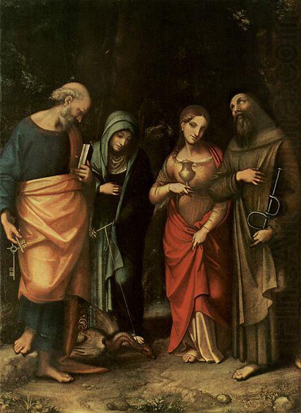 Vier Heilige, Correggio