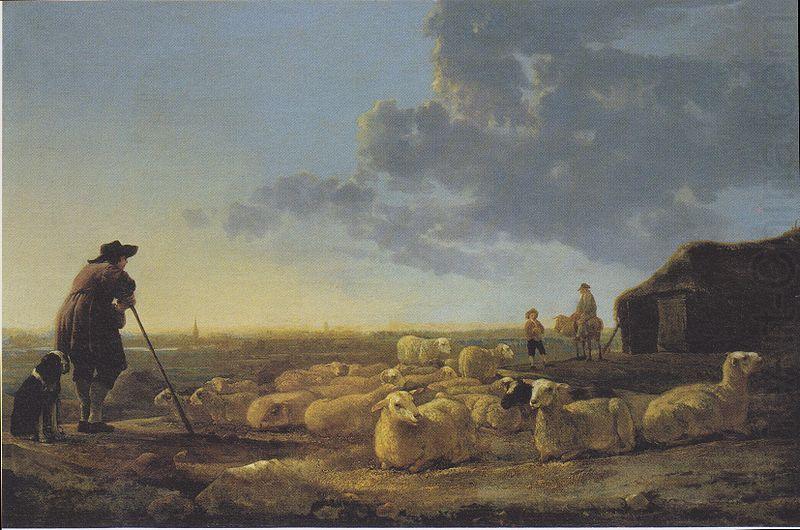 Flock of sheep at pasture, Aelbert Cuyp