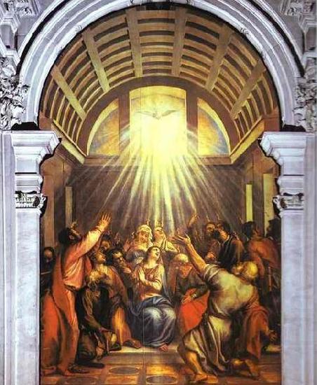 Titian Cud zeslania Ducha swietego oil painting picture