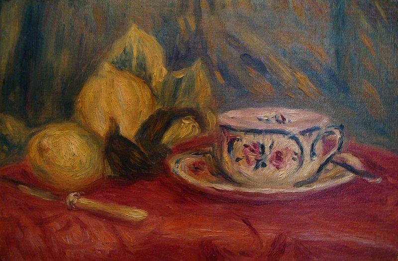 Lemons and Teacup, Pierre Auguste Renoir