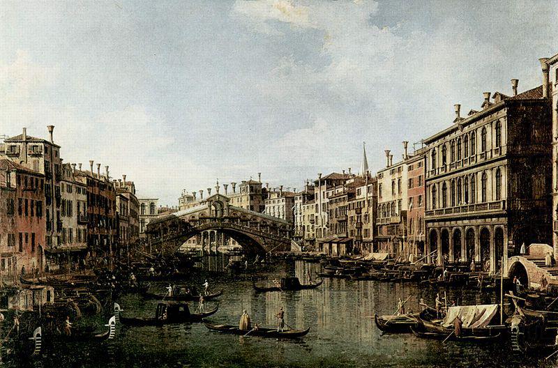 Il Canale Grande a Rialto, Canaletto