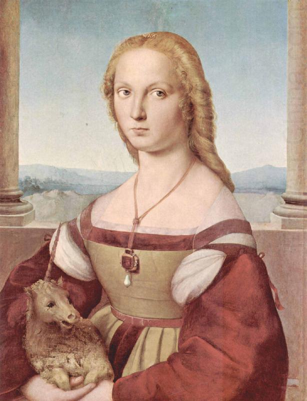 Young Woman with Unicorn, Raphael