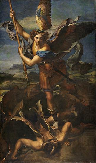 Michael Vanquishing Satan, Raphael