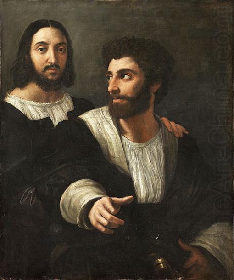 Self portrait with a friend, Raphael