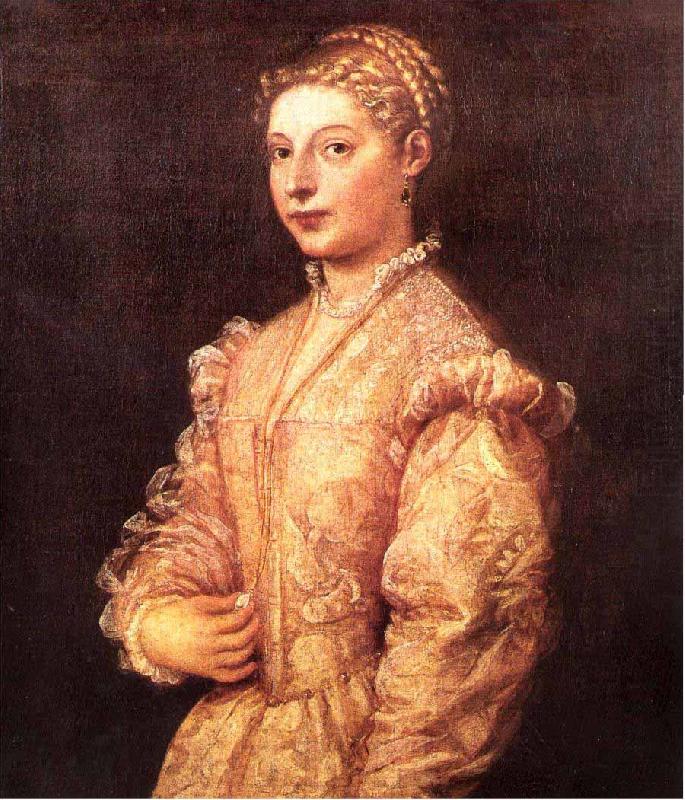 Titian Portrait of Titians daughter Lavinia