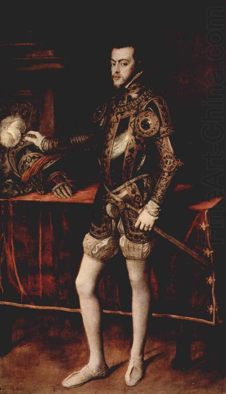 Titian Philip II in Armour oil painting picture