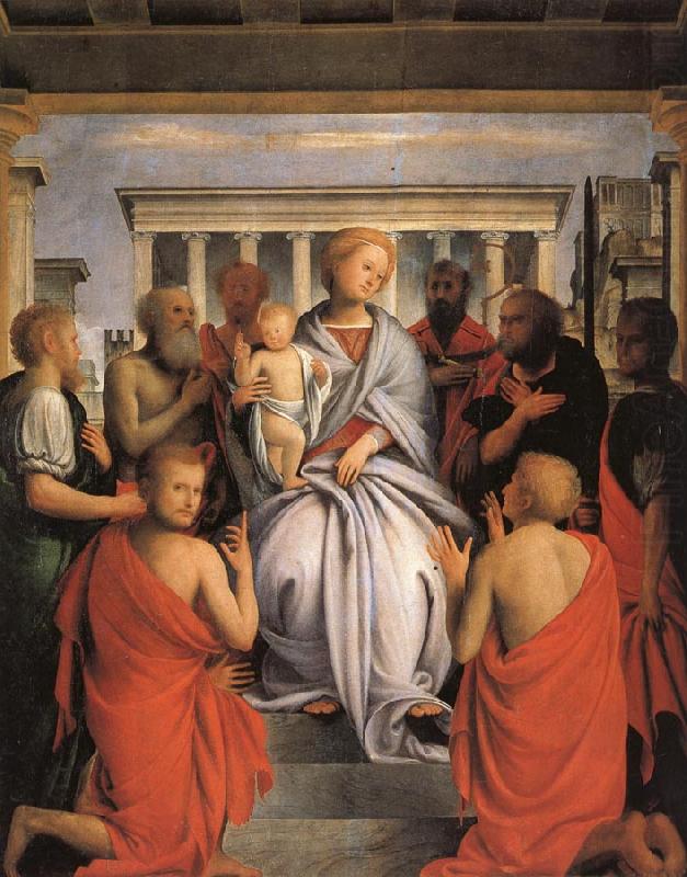 Madonna and Child with Eight Saints, BRAMANTINO