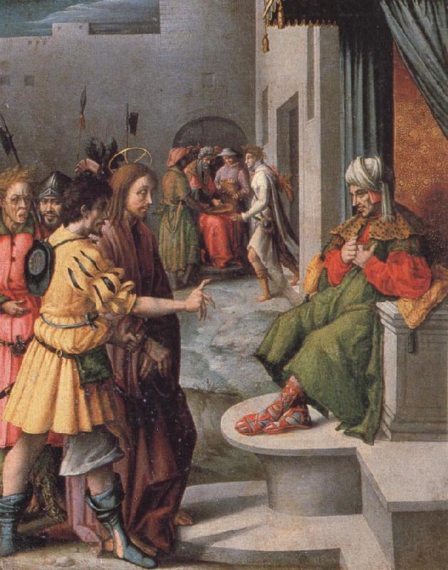 Christ before Caiaphas, Bachiacca