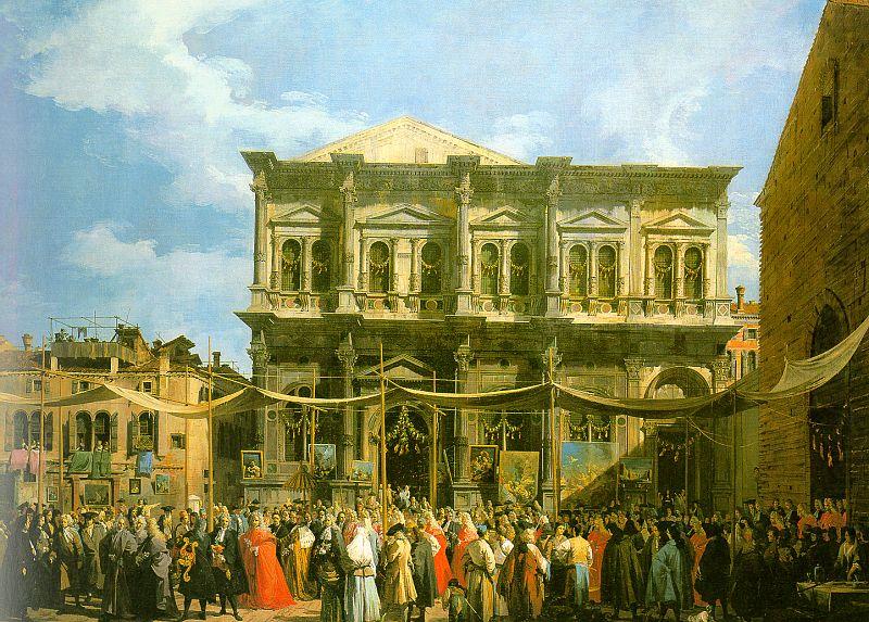 Venice: The Feast Day of St. Roch, Canaletto