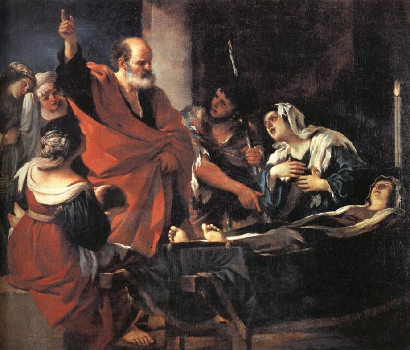 GUERCINO St.Peter Revives Tabitha oil painting picture