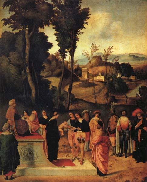 Moses' Trial by Fire, Giorgione