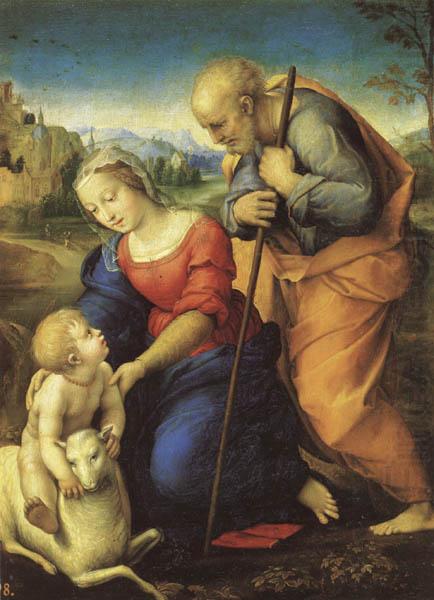 The Holy Family wtih a Lamb, Raphael