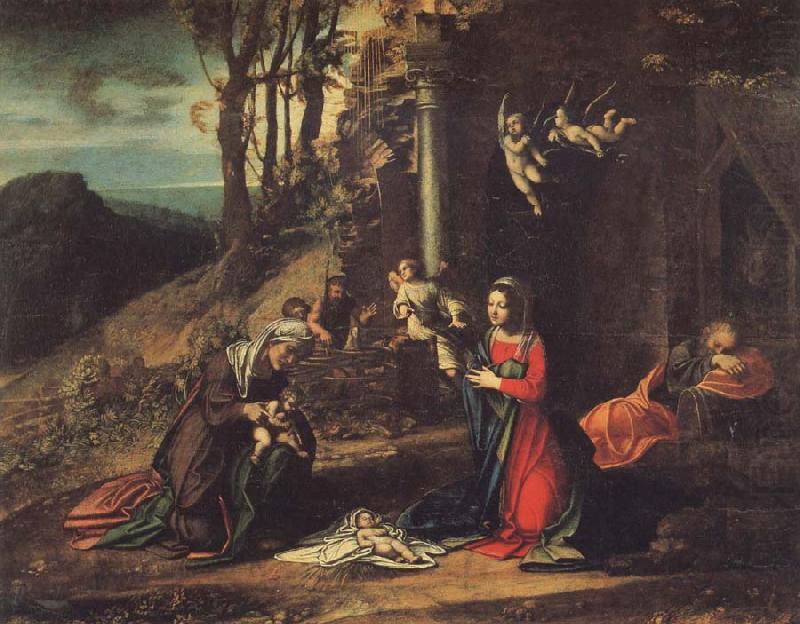 Modonna and Child with Saint Elizabeth and the Young Saint John, Correggio
