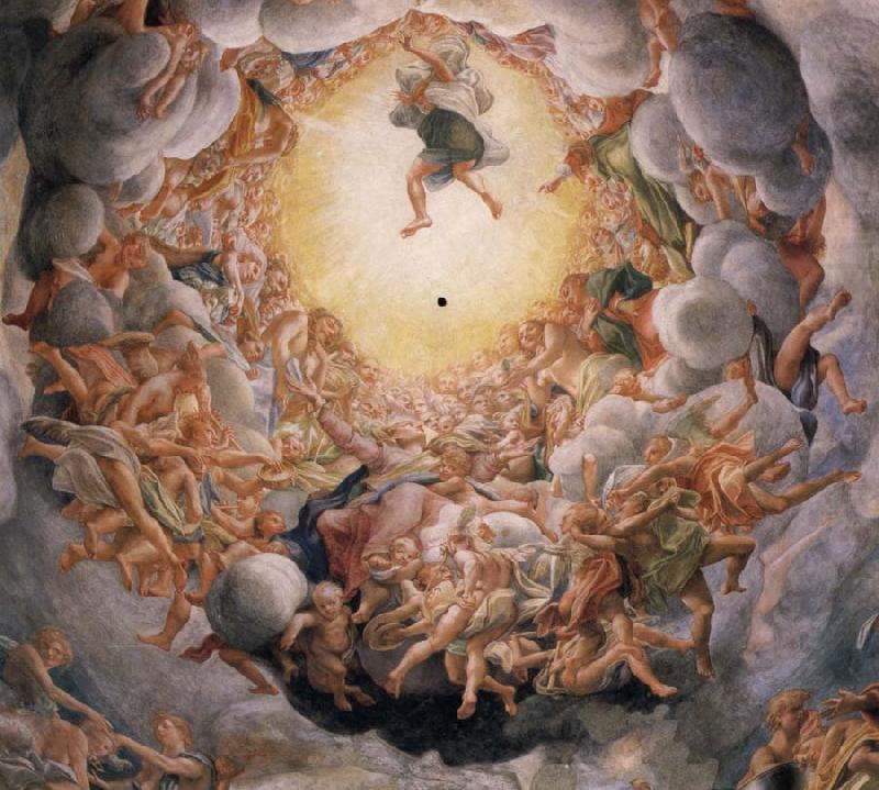 Assumption of the Virgin,detail of the cupola, Correggio