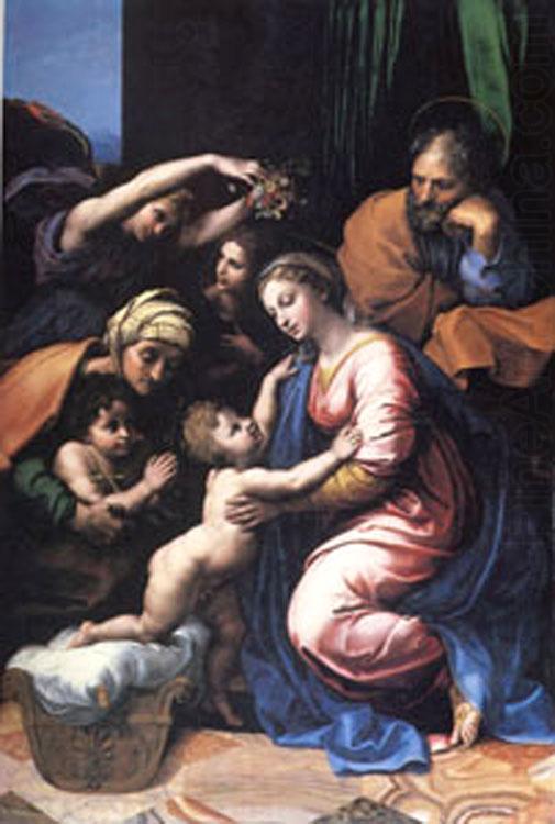 The Holy Family,known as the Great Holy Family of Francois I (mk05), Raphael