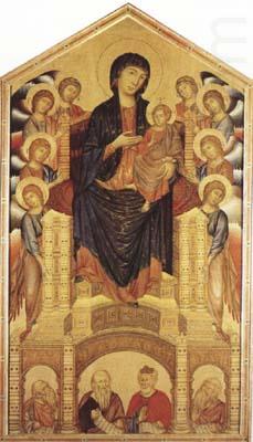 Madonna and Child Enthroned with Angels and Prophets (mk08), Cimabue