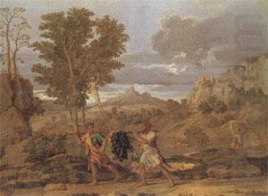 Autumn or the Grapes from the Promised Land (mk05), Poussin
