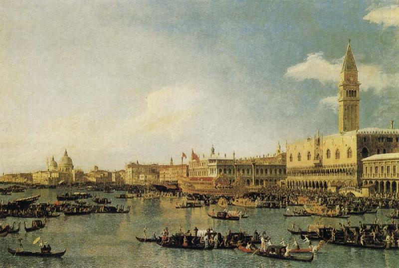 Canaletto Venice:The Basin of San Marco on Ascension Day