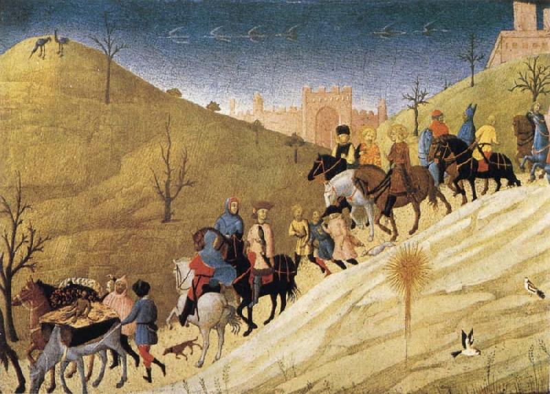 SASSETTA The Procession of the Magi oil painting picture