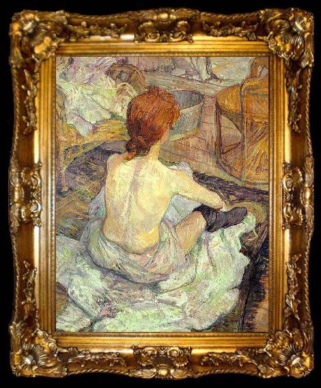 framed   Henri  Toulouse-Lautrec La Toilette, ta009-2