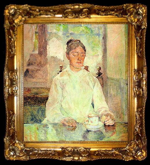 framed   Henri  Toulouse-Lautrec Comtesse Adele-Zoe de Toulouse-Lautrec (The Artist