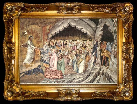framed  ANDREA DA FIRENZE Descent of Christ to Limbo, ta009-2