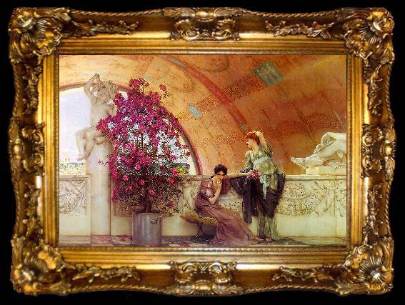 framed  Alma Tadema Unconscious Rivals, ta009-2