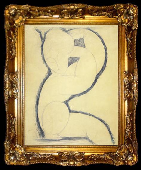 framed  Amedeo Modigliani Caryatid, ta009-2