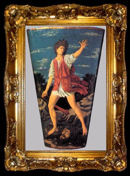 framed  Andrea del Castagno The Youthful David, ta009-2