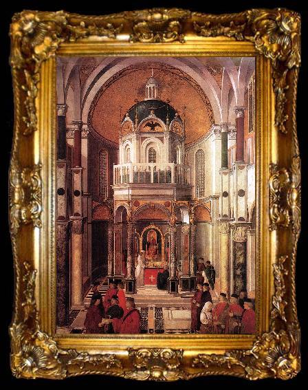 framed  BELLINI, Gentile The Healing of Pietro dei Ludovici 5, ta009-2