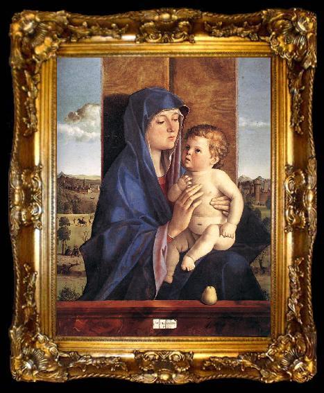 framed  BELLINI, Giovanni Madonna and Child  257, ta009-2
