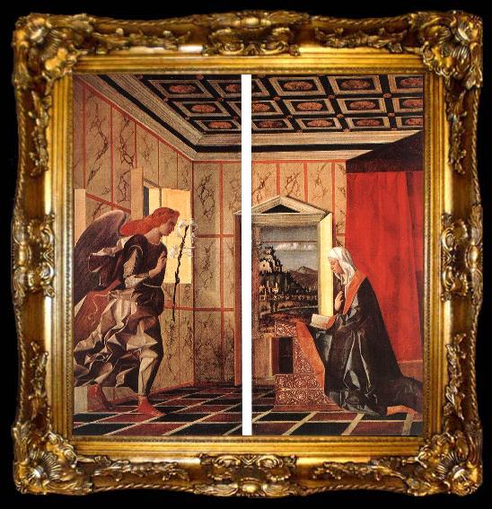 framed  BELLINI, Giovanni Angel Announcing and Virgin Announciated uiol, ta009-2