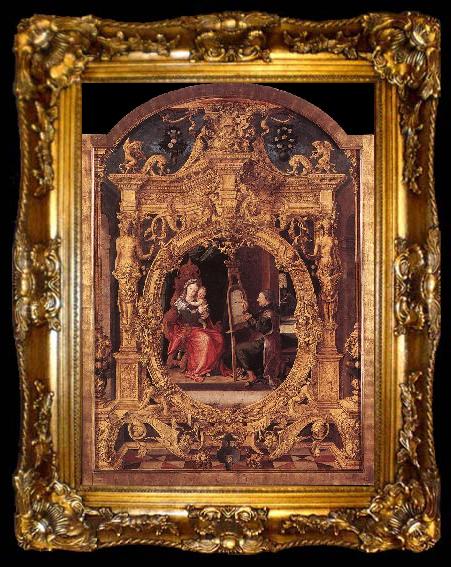 framed  BLONDEEL, Lanceloot St Luke Painting the Virgin s Portrait, ta009-2