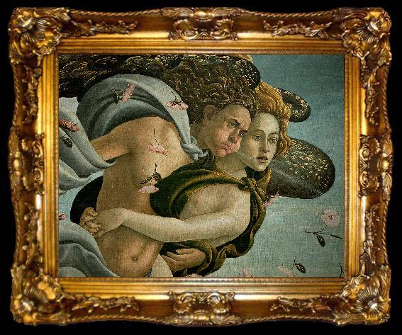 framed  BOTTICELLI, Sandro The Birth of Venus (detail) dsfds, ta009-2