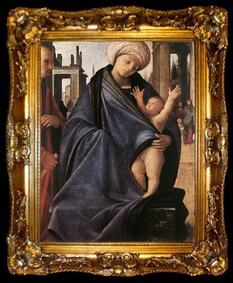 framed  BRAMANTINO Holy Family inwp, ta009-2