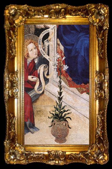 framed  BROEDERLAM, Melchior The Annunciation (detail)  ff, ta009-2