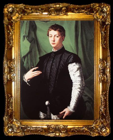 framed  BRONZINO, Agnolo Portrait of Ludovico Capponi, ta009-2