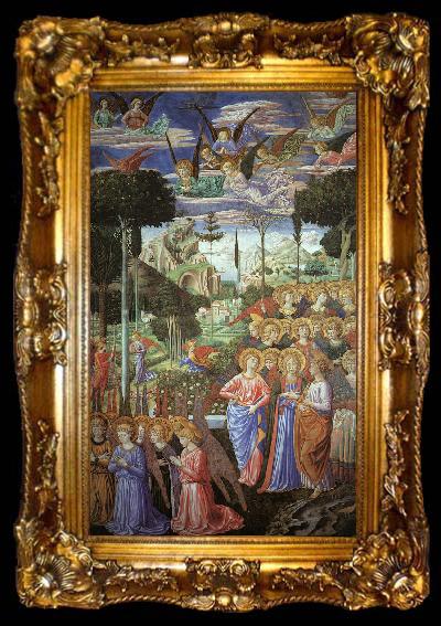 framed  Benozzo Gozzoli Angels Worshipping, ta009-2